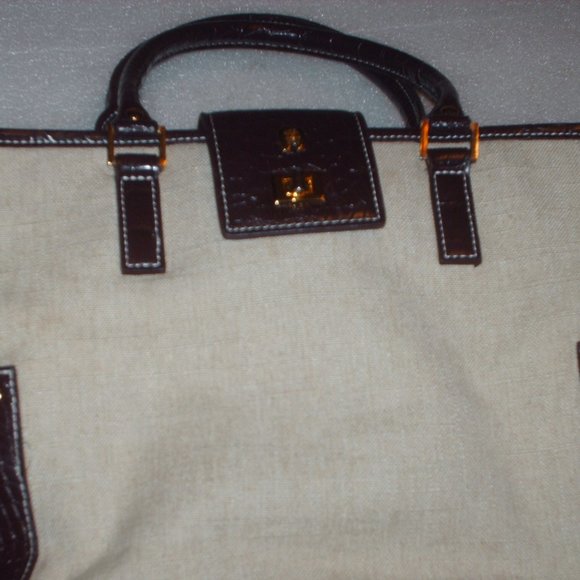 Etienne Aigner Bags Etienne Aigner Brown Alligator Print Purse